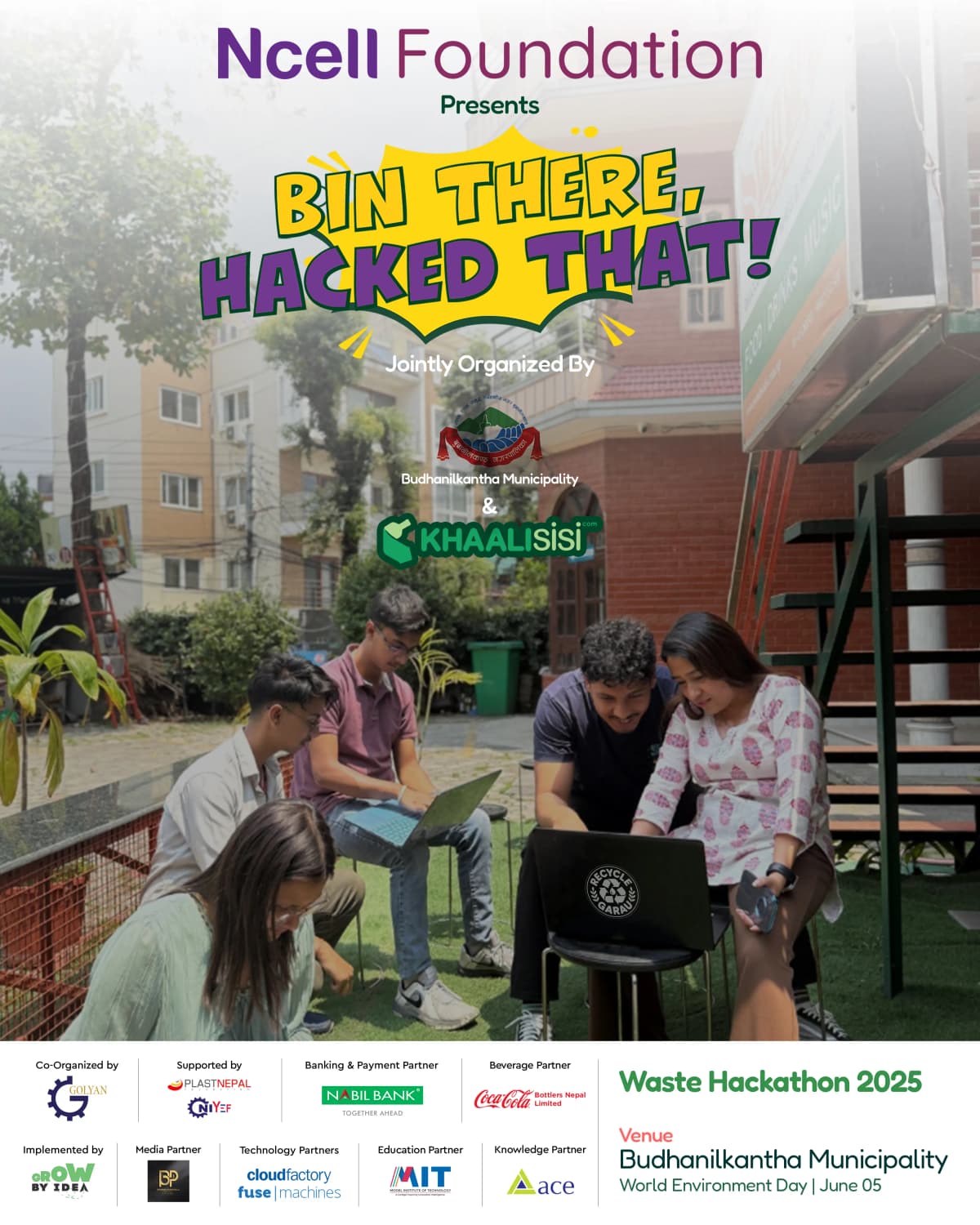About Waste Hackathon Illustration